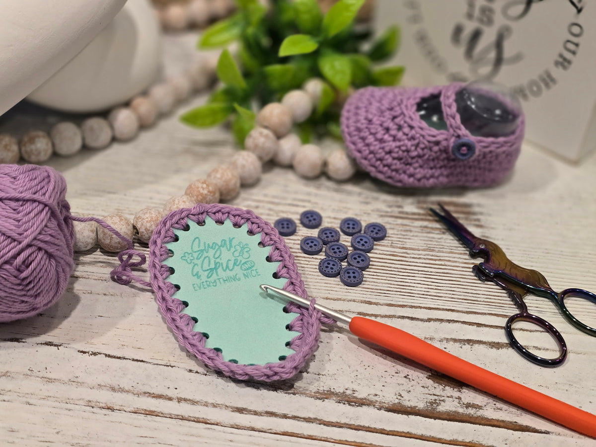 Mary Jane Baby Booties Crochet Pattern