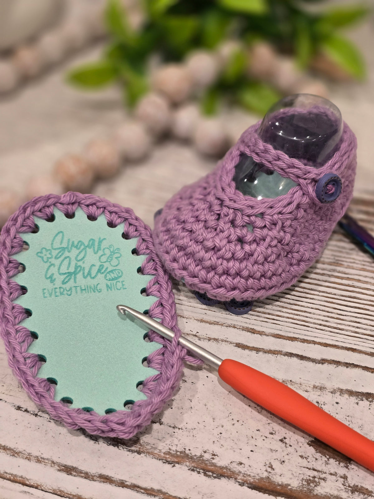 Mary Jane Baby Booties Crochet Pattern