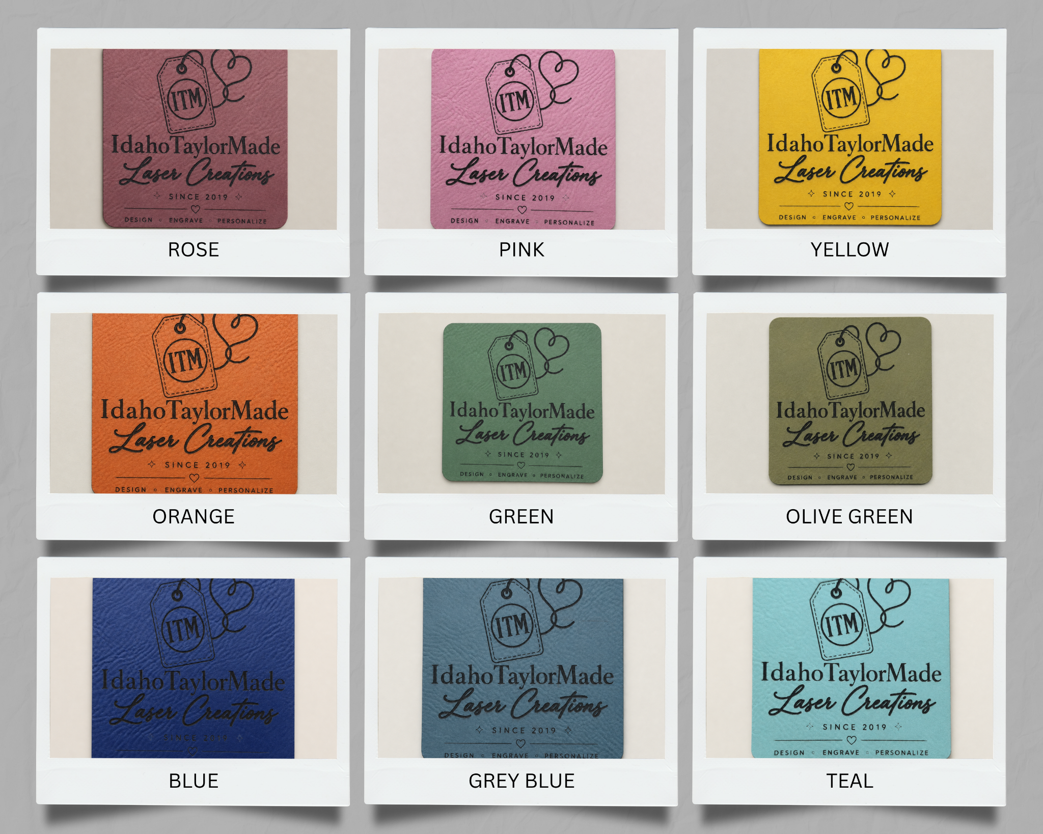 Classic faux leather color chart 2