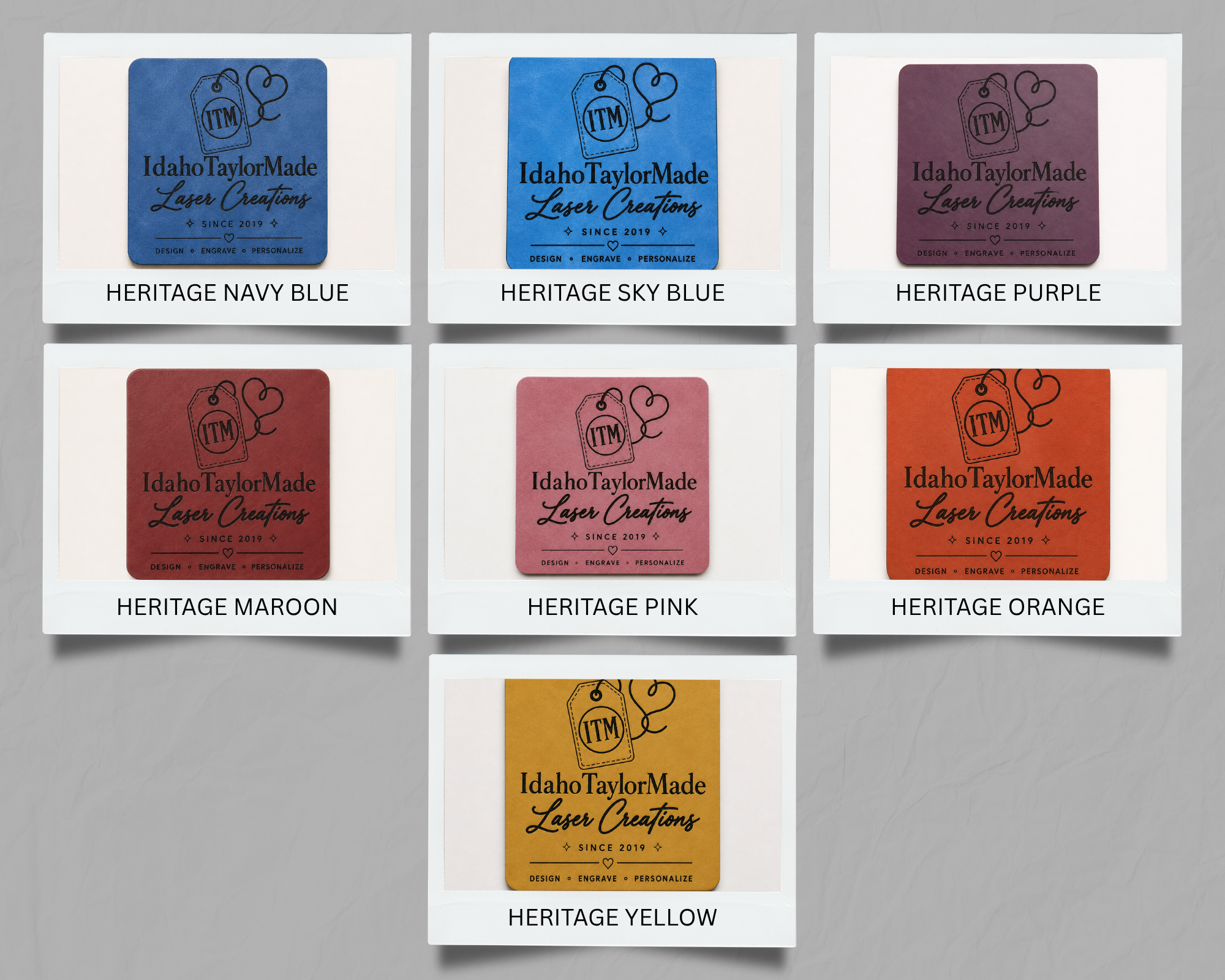 Heritage faux leather color chart 2