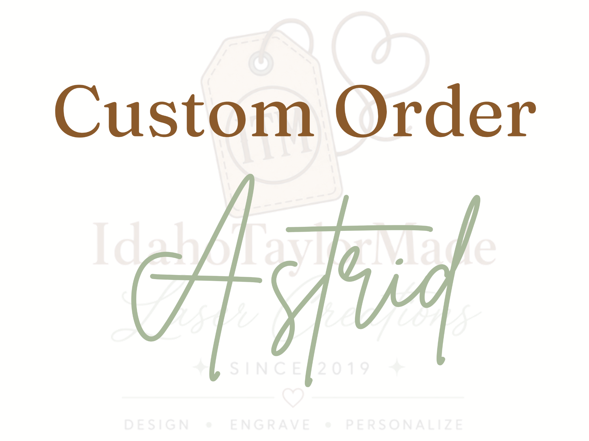 Custom Order for Astrid