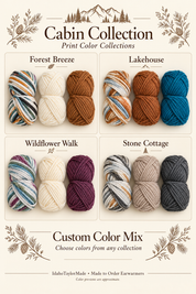 Earwarmer color collection previews: Forest Breeze, Lakehouse, Wildflower Walk, and Stone Cottage