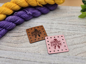 Stronger Than Cancer Faux Leather Patches – Sew-On Labels for Crochet & Knit Hats — photo 8