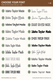 Custom Classic Faux Leather Skinny Tags – Mini, Midi & Maxi