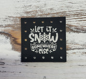 Winter Sayings faux leather patches — photo 3