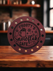 Frosty’s Snowflake Cafe faux leather patches — photo 2