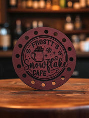 Frosty’s Snowflake Cafe faux leather patches — photo 4