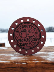 Frosty’s Snowflake Cafe faux leather patches — photo 5