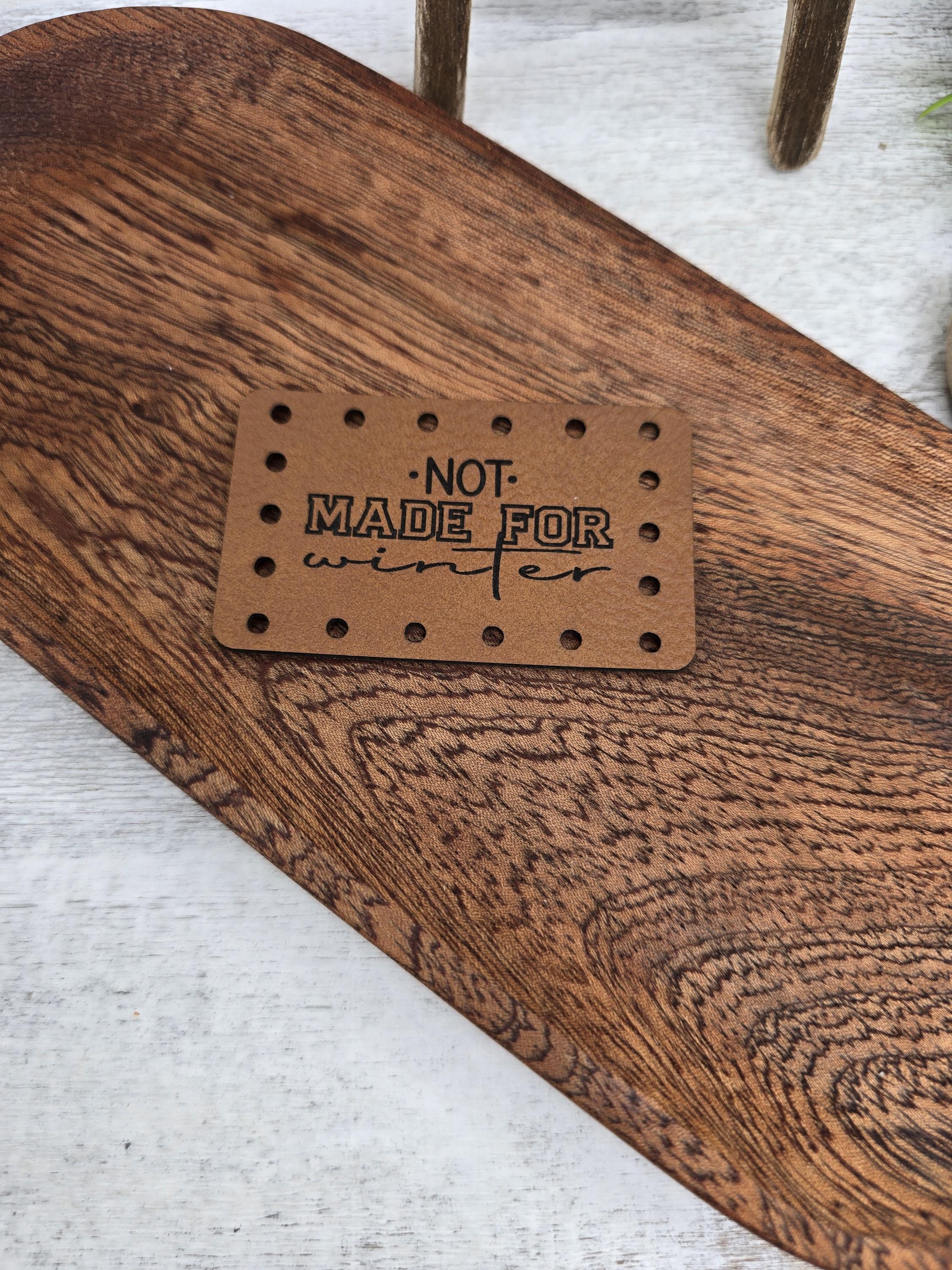 Not Made for Winter faux leather patches — photo 2