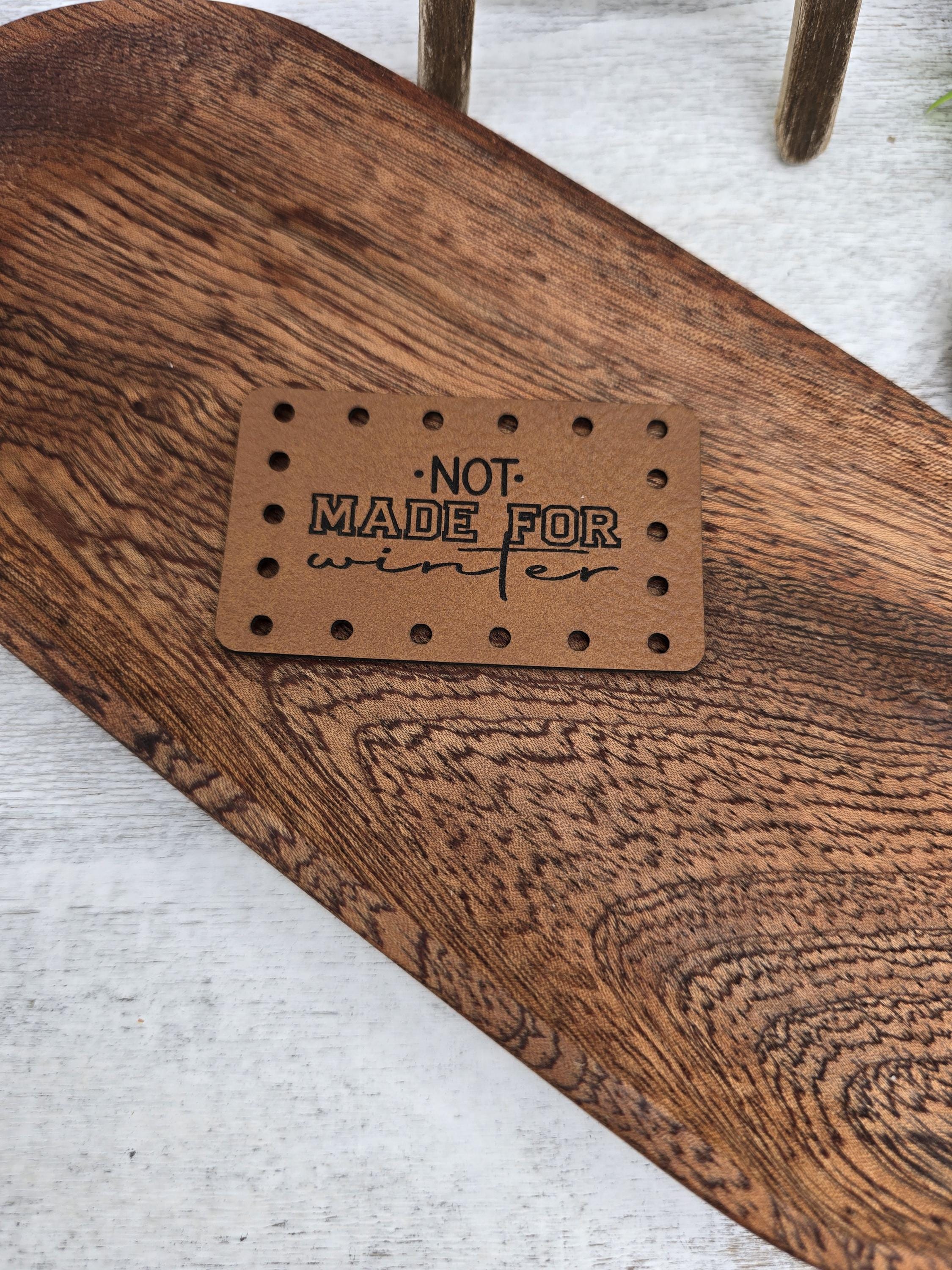 Not Made for Winter faux leather patches — photo 4