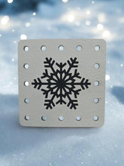 Snowflake faux leather patches — photo 1