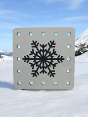 Snowflake faux leather patches — photo 2
