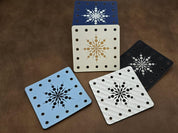 Snowflake faux leather patches — photo 2