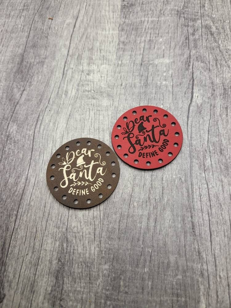 Dear Santa Define Good faux leather patches — photo 1