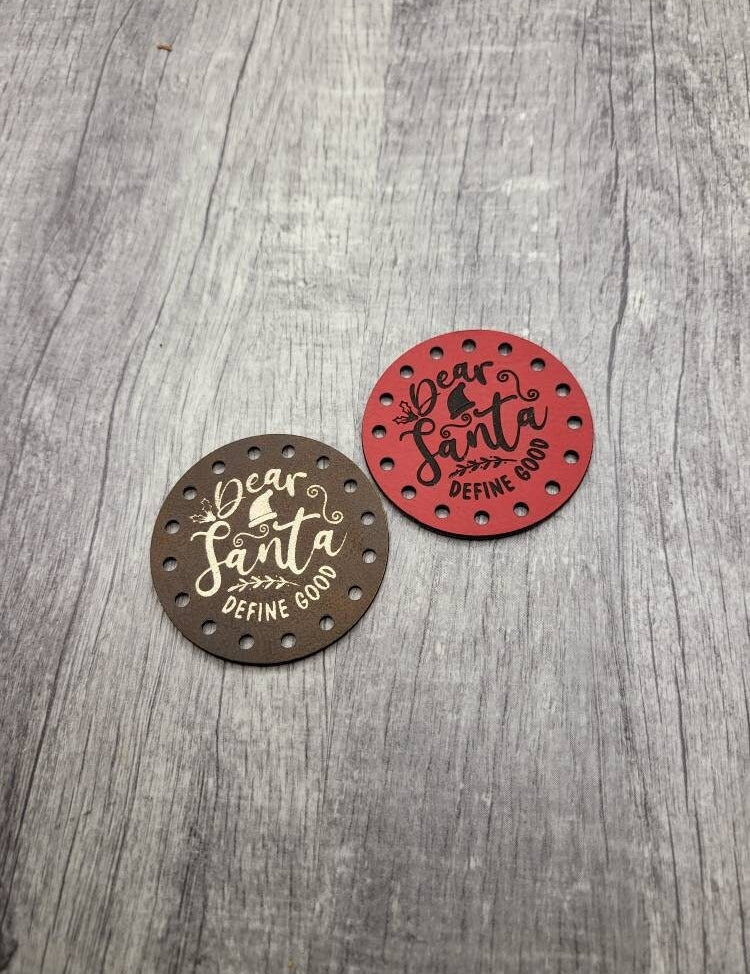 Dear Santa Define Good faux leather patches — photo 1