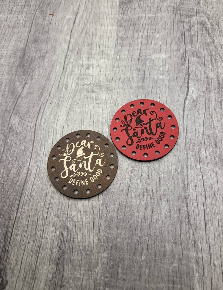 Dear Santa Define Good faux leather patches — photo 2