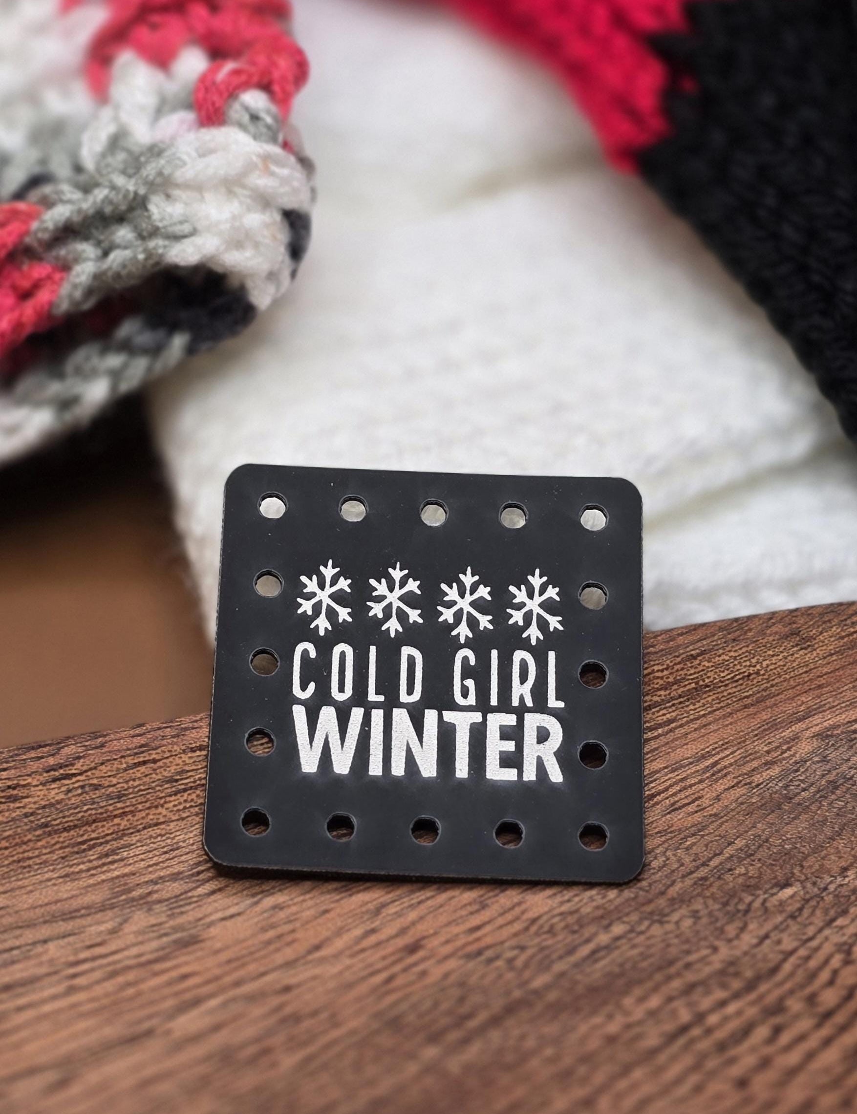 Cold Girl Winter faux leather patches — photo 1