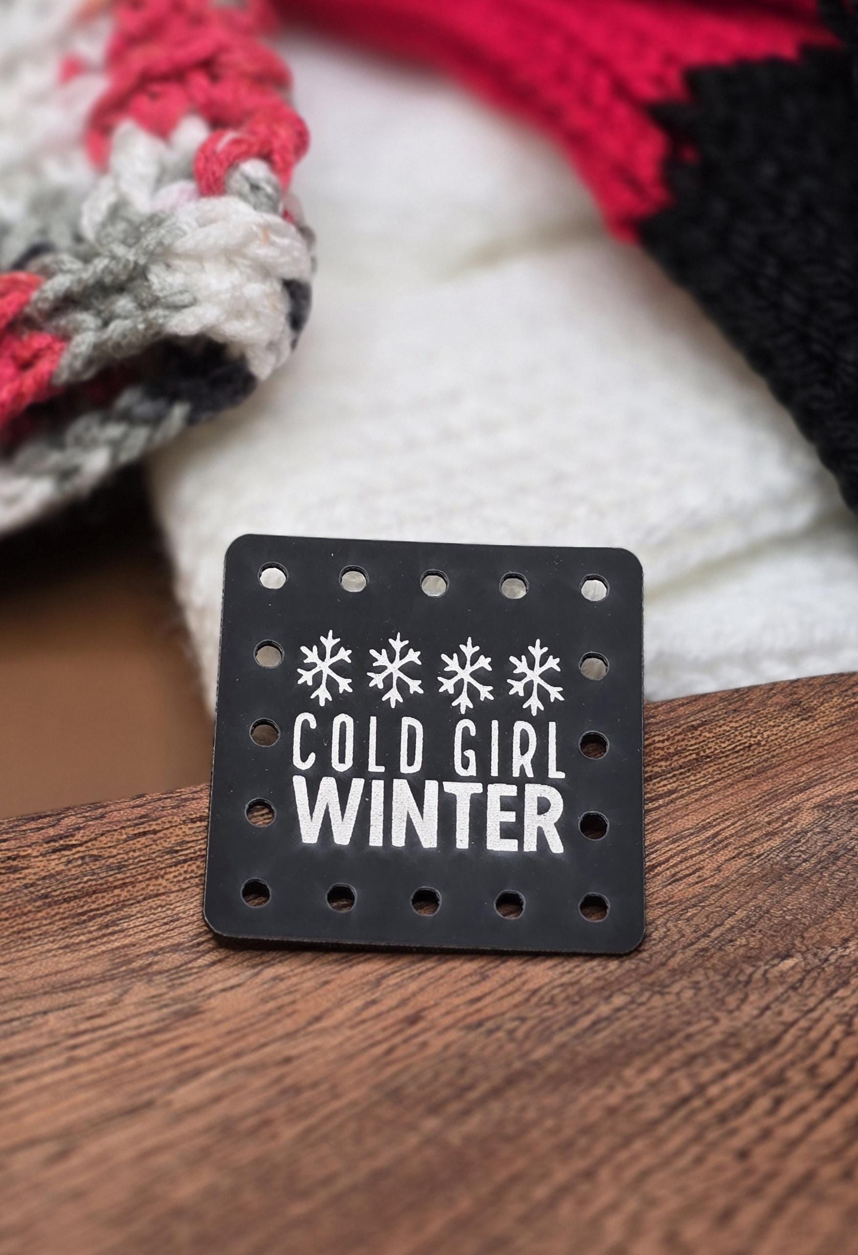 Cold Girl Winter faux leather patches — photo 1