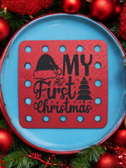 My First Christmas faux leather patches — photo 1