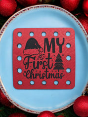 My First Christmas faux leather patches — photo 3