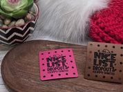 Nice List Dropout Sorry Santa faux leather patches — photo 1