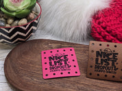 Nice List Dropout Sorry Santa faux leather patches — photo 10