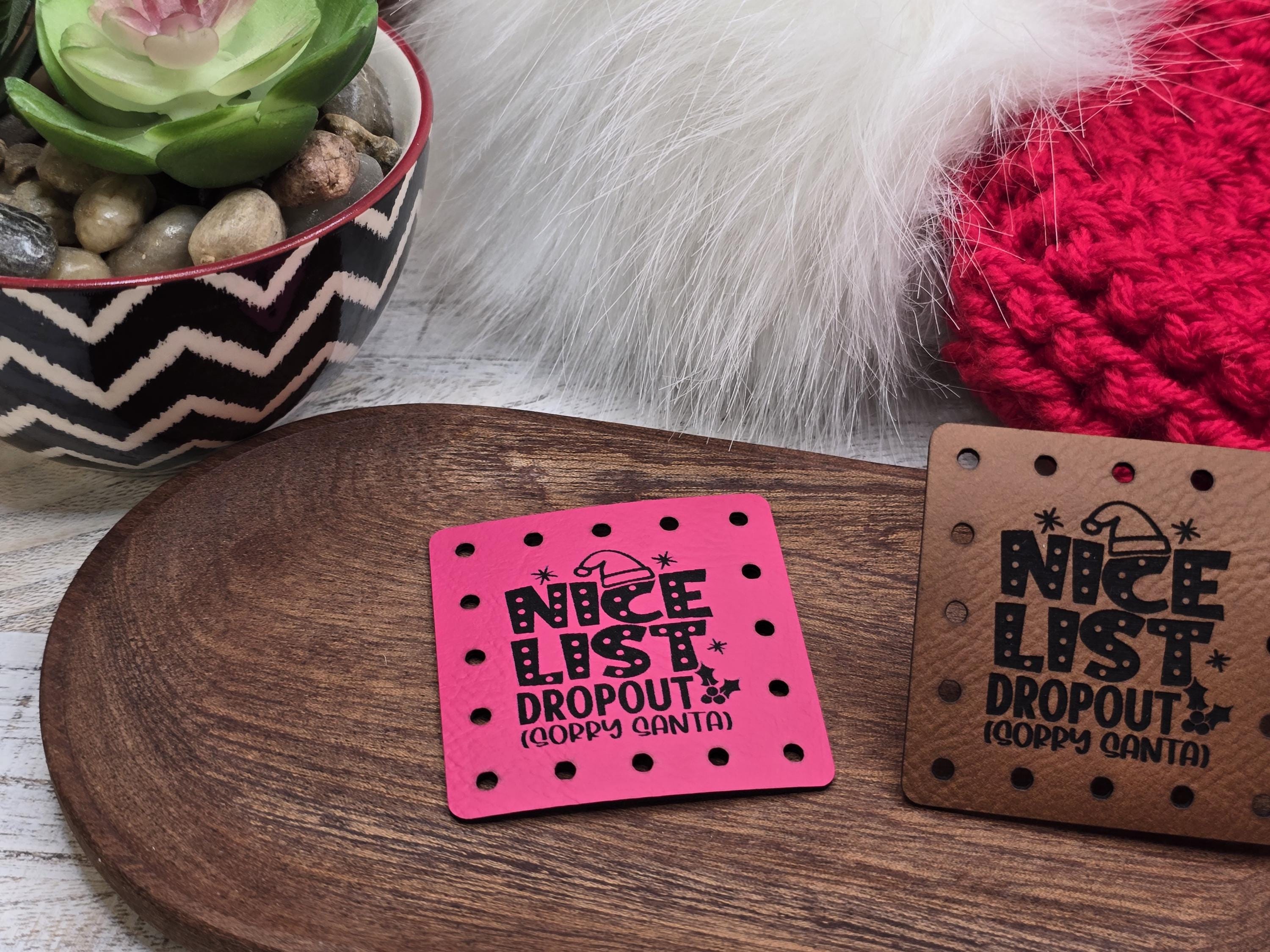 Nice List Dropout Sorry Santa faux leather patches — photo 10