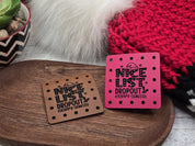 Nice List Dropout Sorry Santa faux leather patches — photo 11