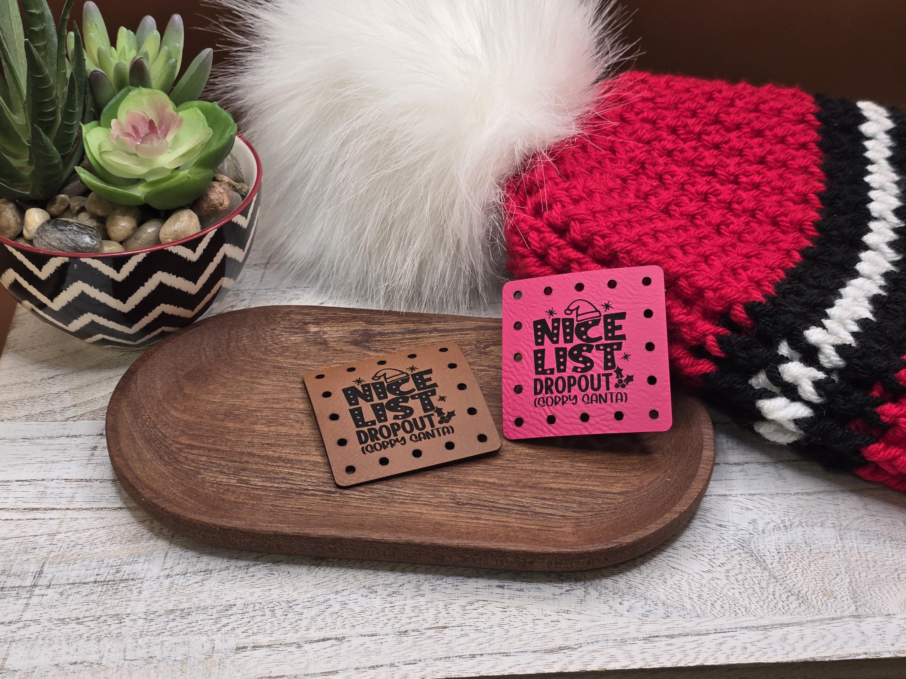 Nice List Dropout Sorry Santa faux leather patches — photo 12