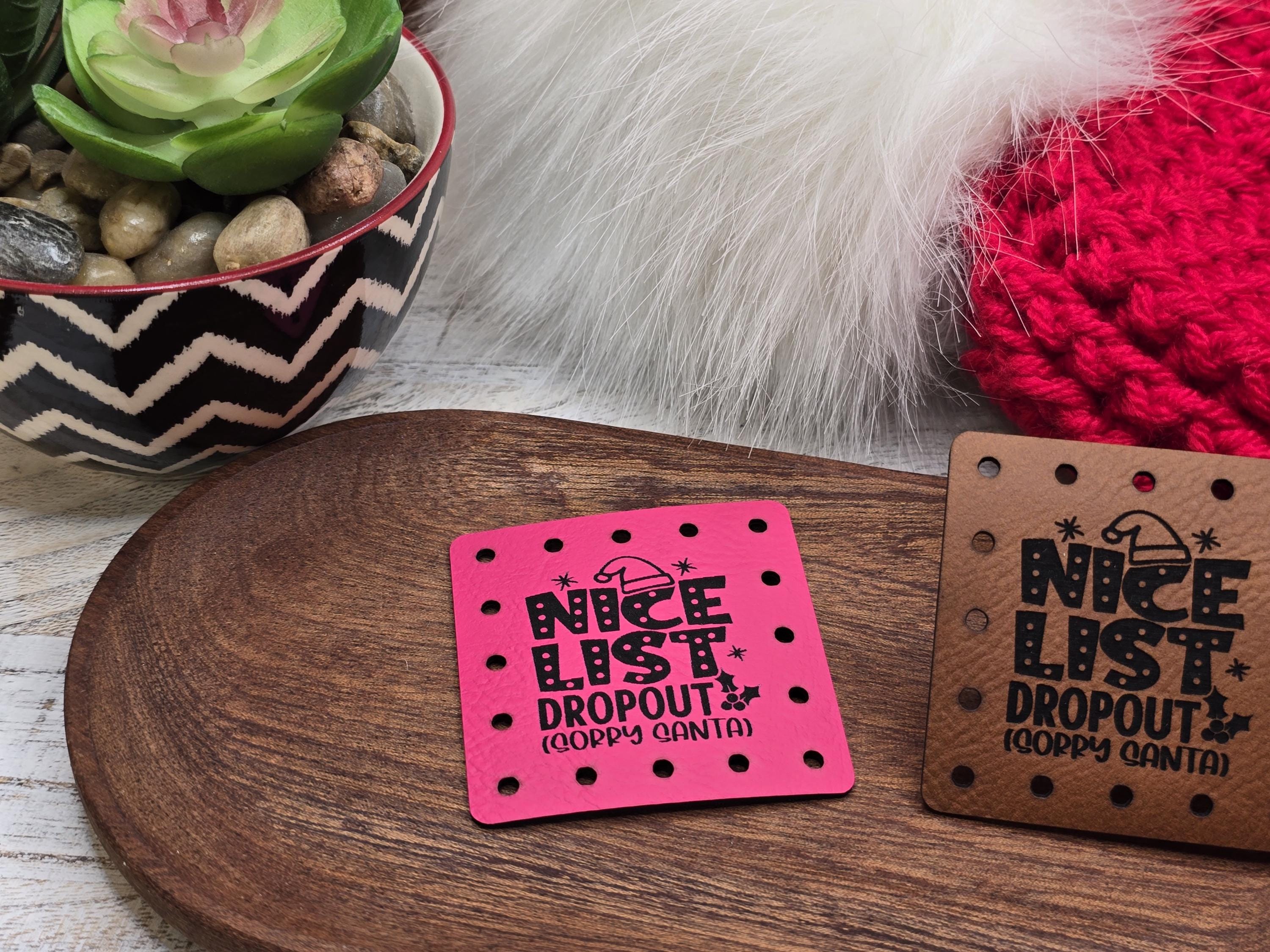 Nice List Dropout Sorry Santa faux leather patches — photo 2