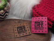 Nice List Dropout Sorry Santa faux leather patches — photo 4