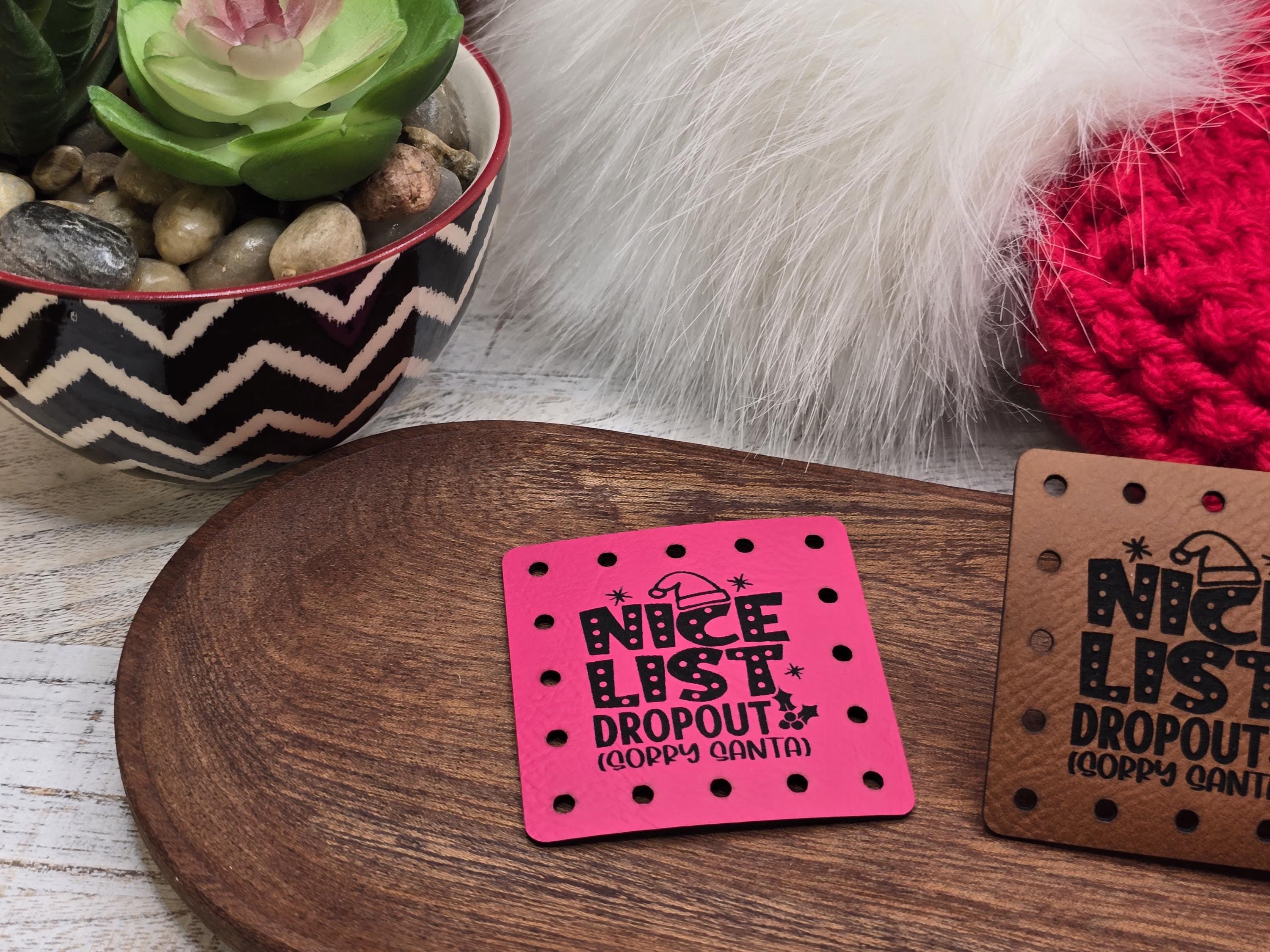 Nice List Dropout Sorry Santa faux leather patches — photo 6