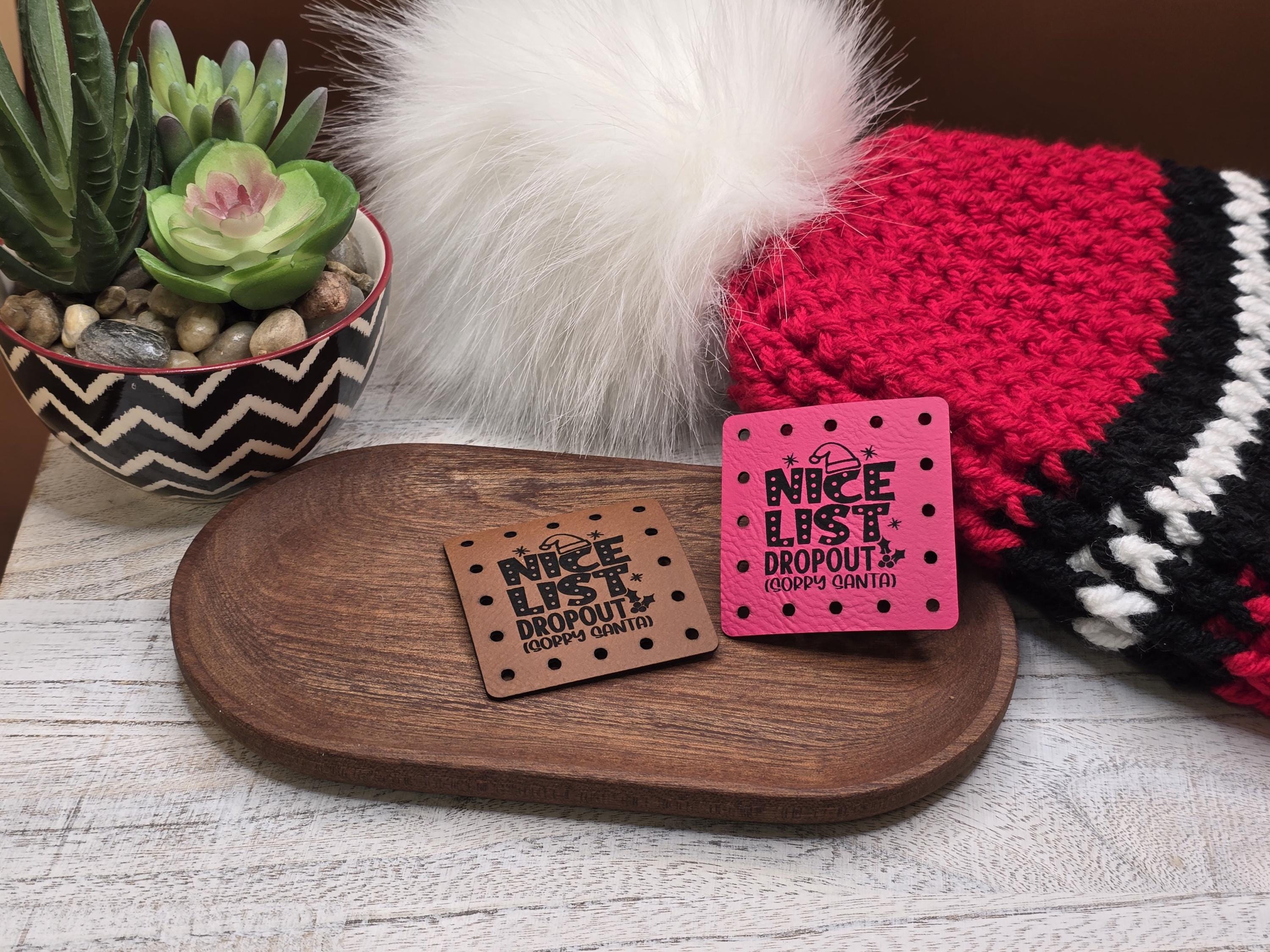 Nice List Dropout Sorry Santa faux leather patches — photo 8