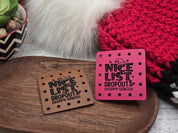 Nice List Dropout Sorry Santa faux leather patches — photo 9