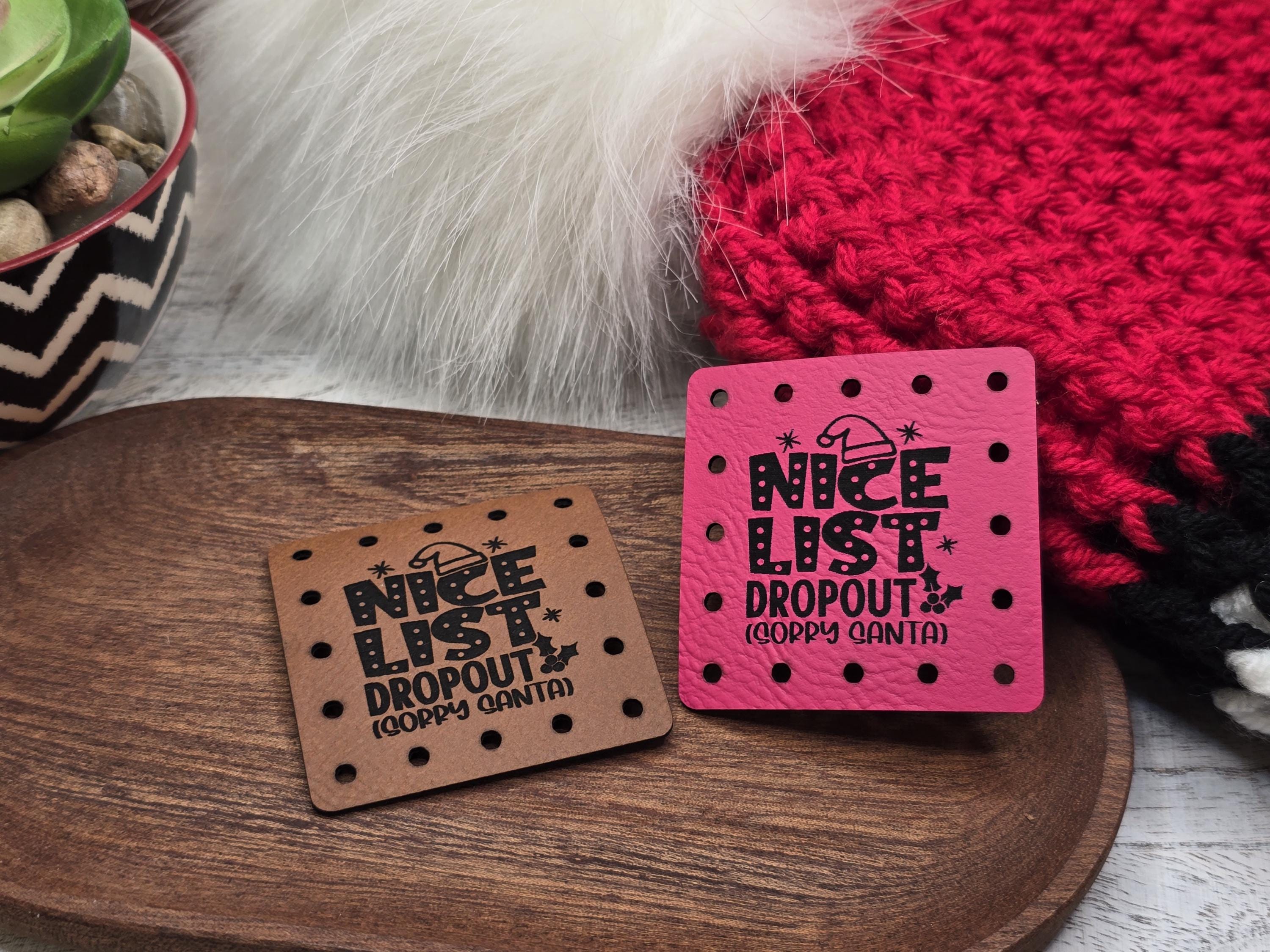 Nice List Dropout Sorry Santa faux leather patches — photo 9