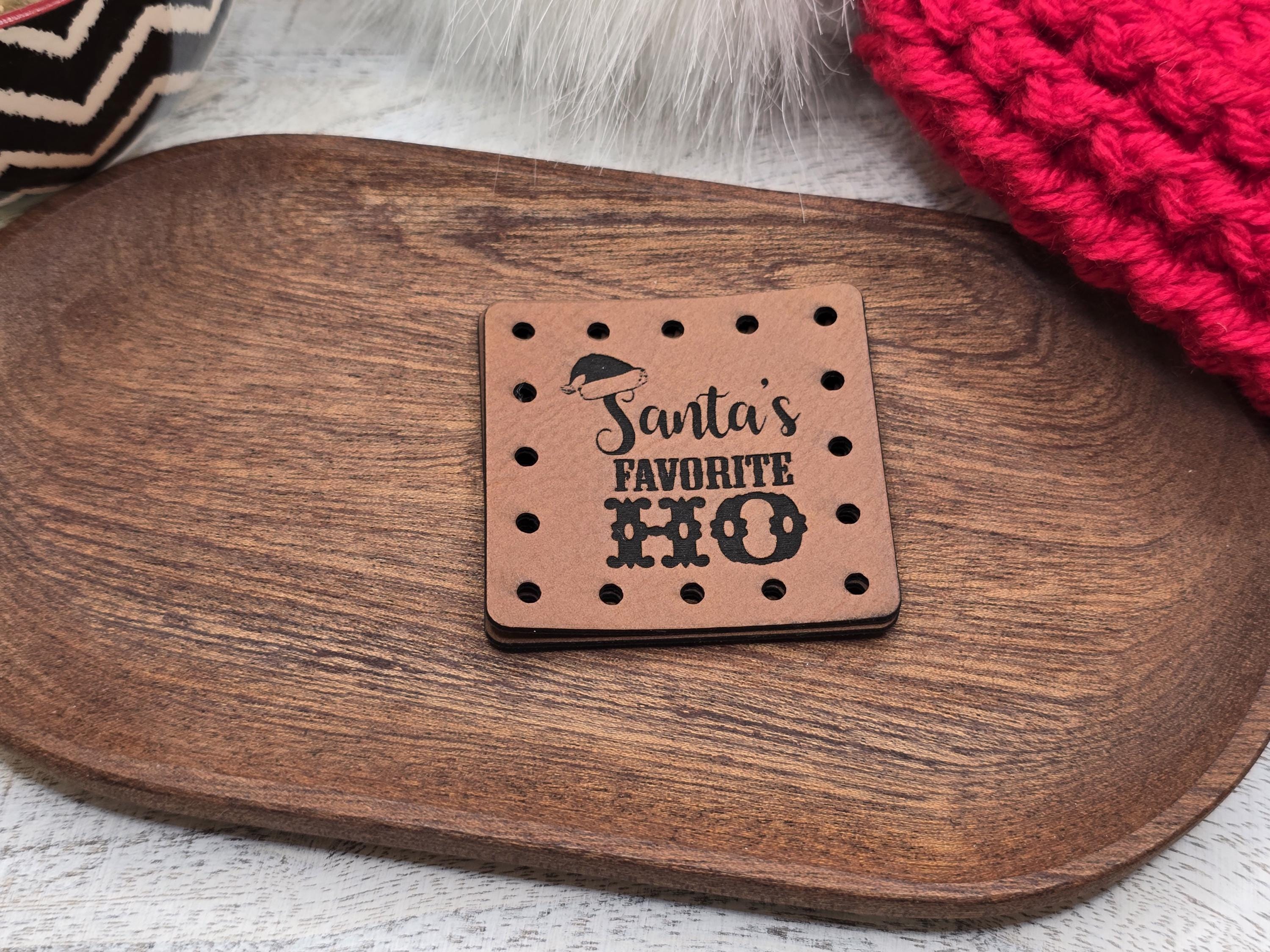 Santa's Favorite Ho faux leather patches — photo 4