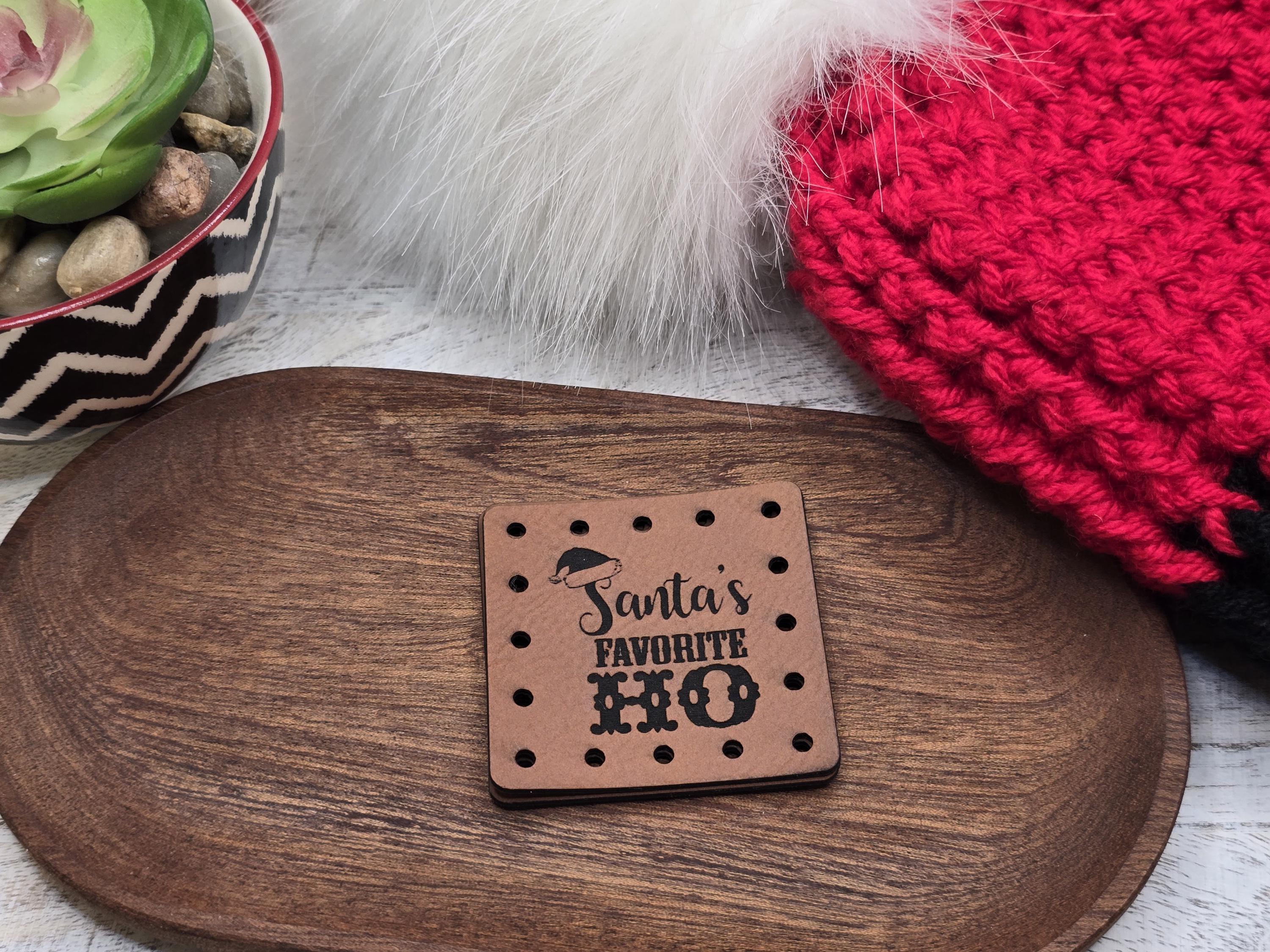 Santa's Favorite Ho faux leather patches — photo 5