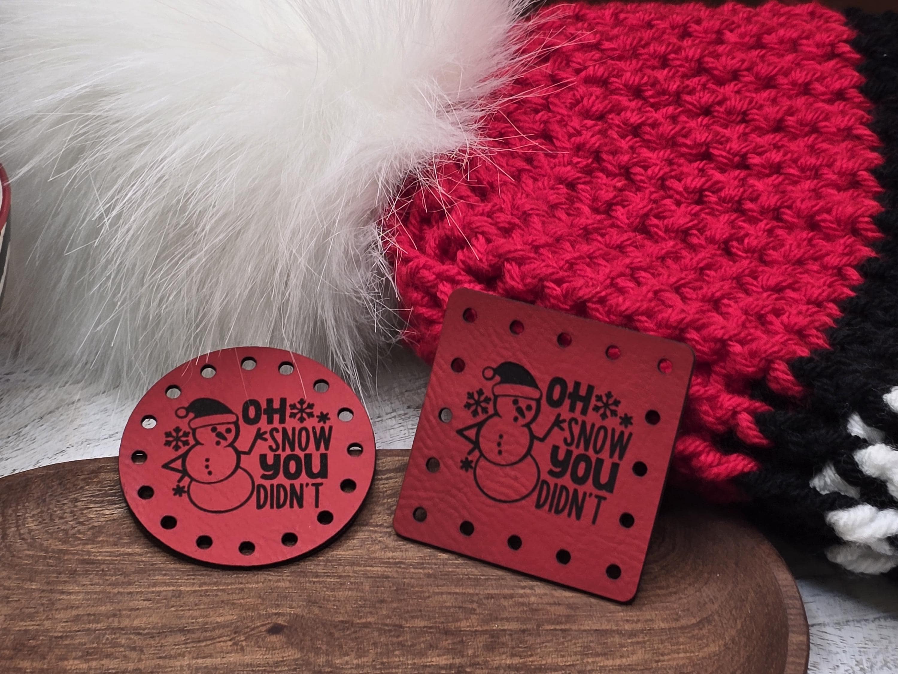 Oh Snow You Didn't faux leather patches — photo 4