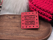 Permanently on Santa's Naughty List faux leather patches — photo 15