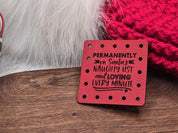 Permanently on Santa's Naughty List faux leather patches — photo 8
