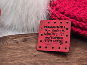 Permanently on Santa's Naughty List faux leather patches — photo 9