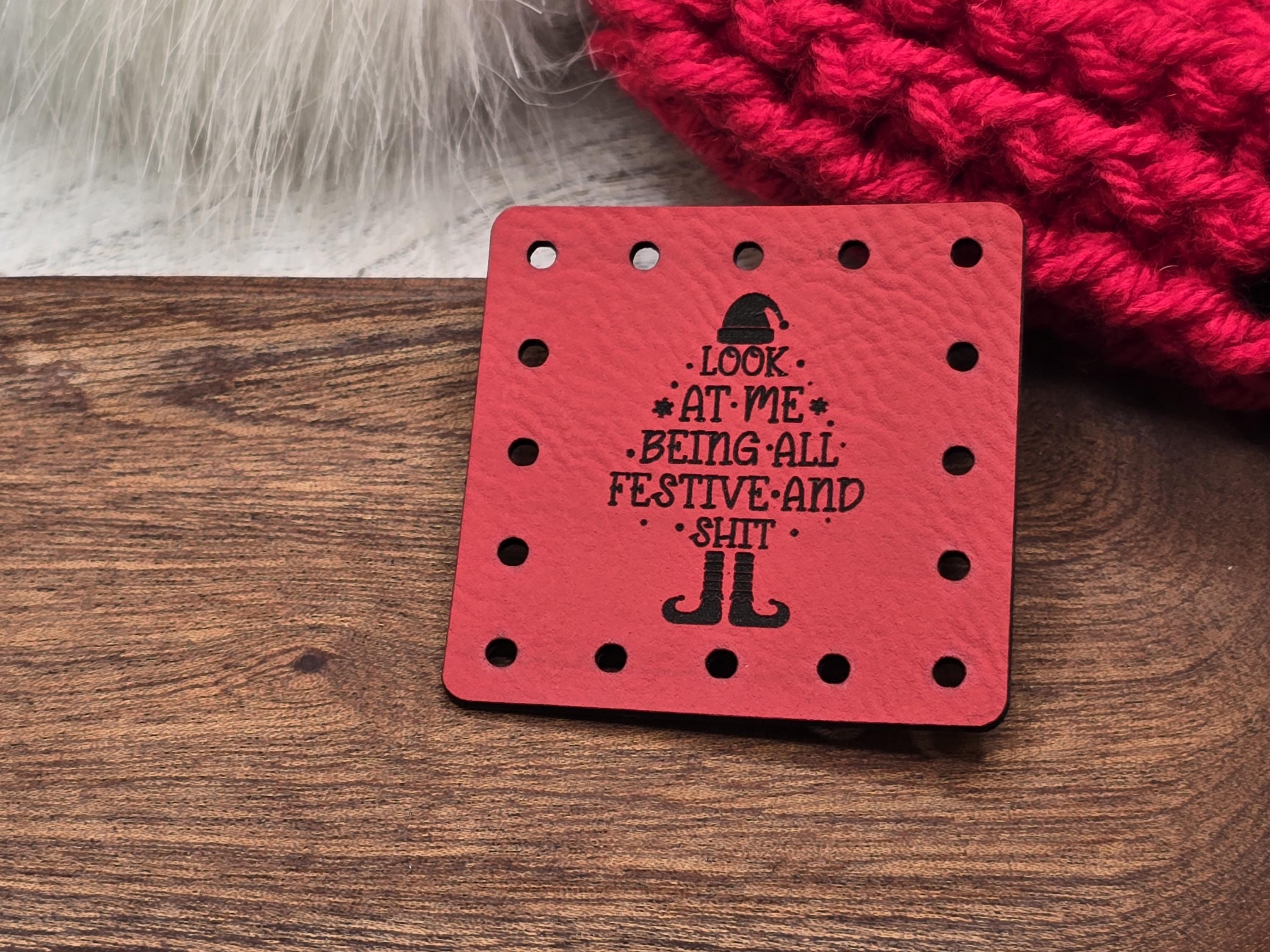 Look at Me Being All Festive and Shit faux leather patches — photo 6