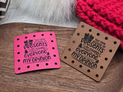 Instead of Presents I'm Giving Everyone My Opinion faux leather patches — photo 12