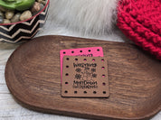 Warning Meltdown in Progress faux leather patches — photo 7