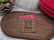 Warning Meltdown in Progress faux leather patches — photo 8