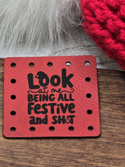 Look at Me Being All Festive and Sh*t faux leather patches — photo 1