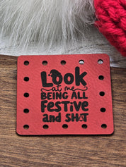 Look at Me Being All Festive and Sh*t faux leather patches — photo 12