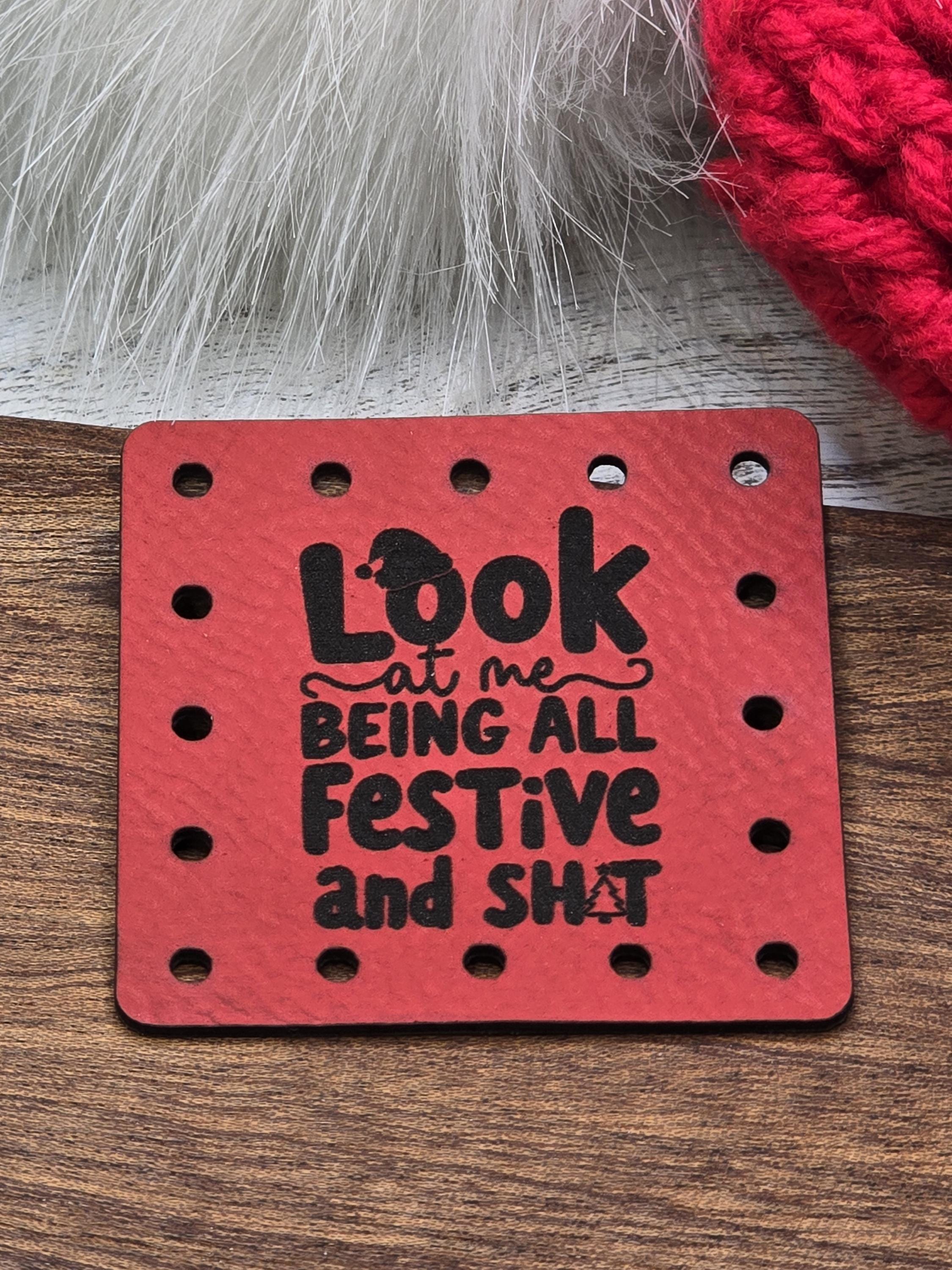 Look at Me Being All Festive and Sh*t faux leather patches — photo 3