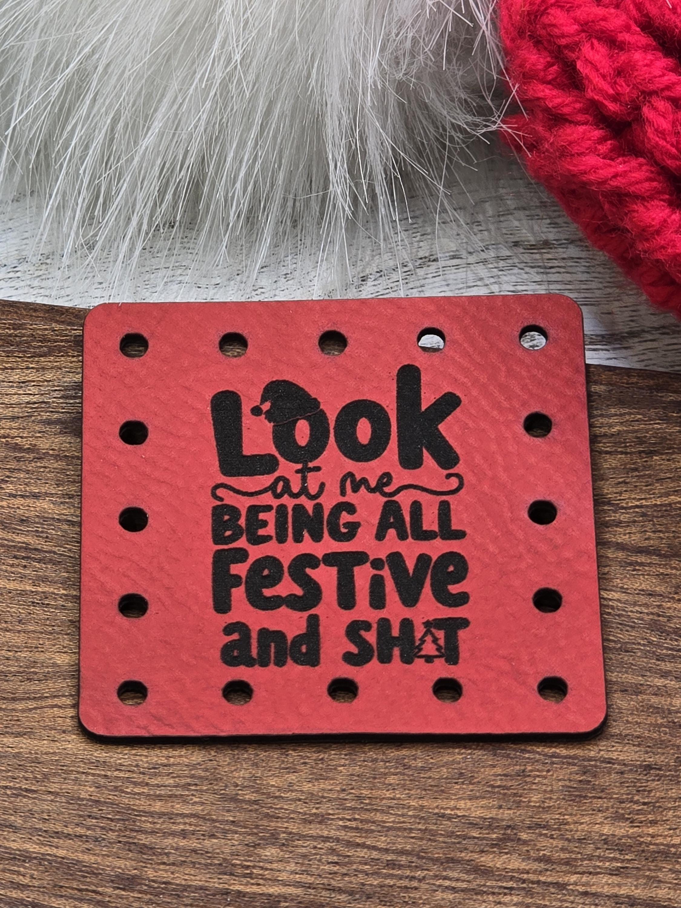 Look at Me Being All Festive and Sh*t faux leather patches — photo 4