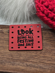 Look at Me Being All Festive and Sh*t faux leather patches — photo 5